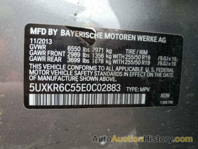 BMW X5 XDRIVE50I, 5UXKR6C55E0C02883