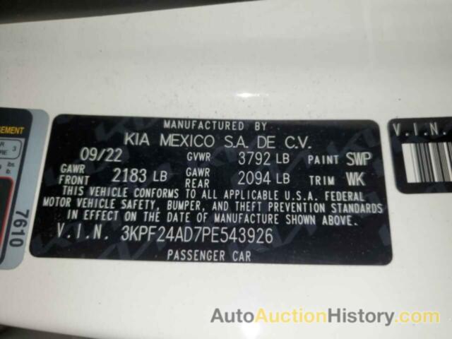 KIA FORTE LX, 3KPF24AD7PE543926