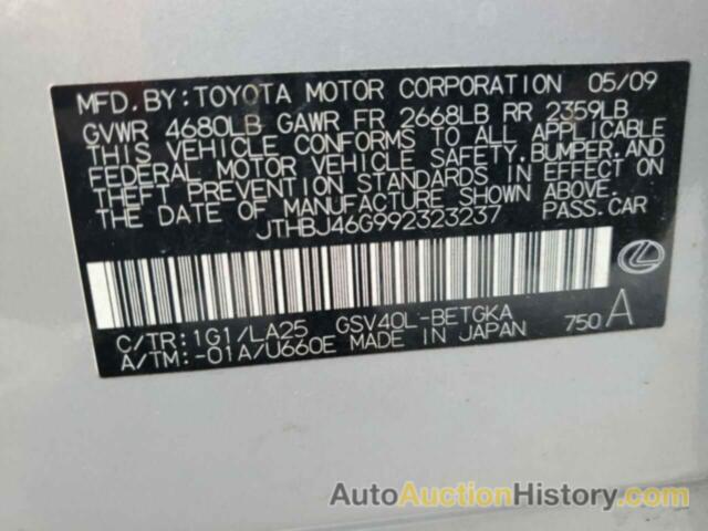 LEXUS ES350 350, JTHBJ46G992323237