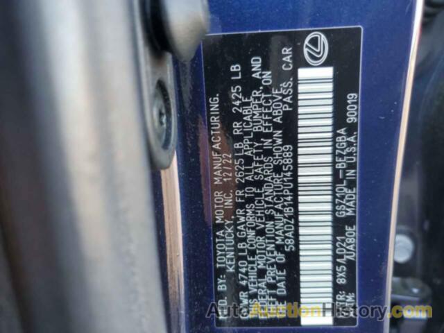 LEXUS ES350 350 BASE, 58ADZ1B14PU145889