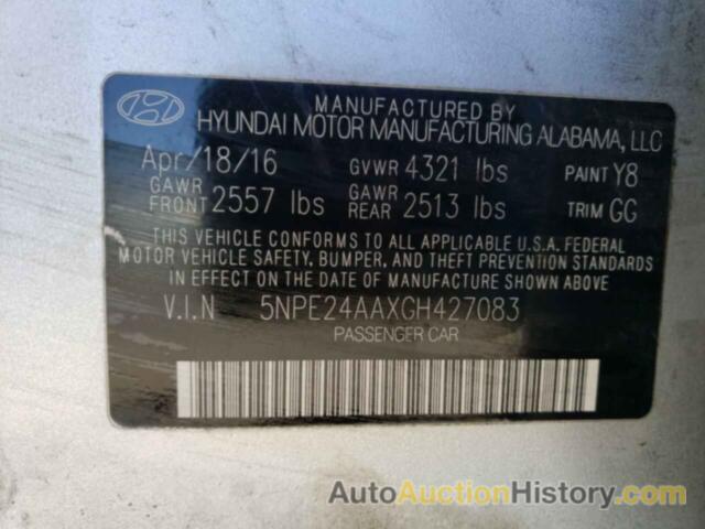 HYUNDAI SONATA ECO, 5NPE24AAXGH427083