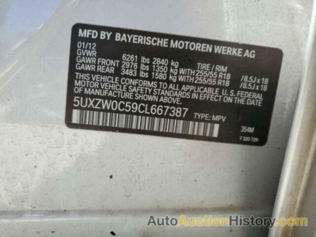 BMW X5 XDRIVE35D, 5UXZW0C59CL667387