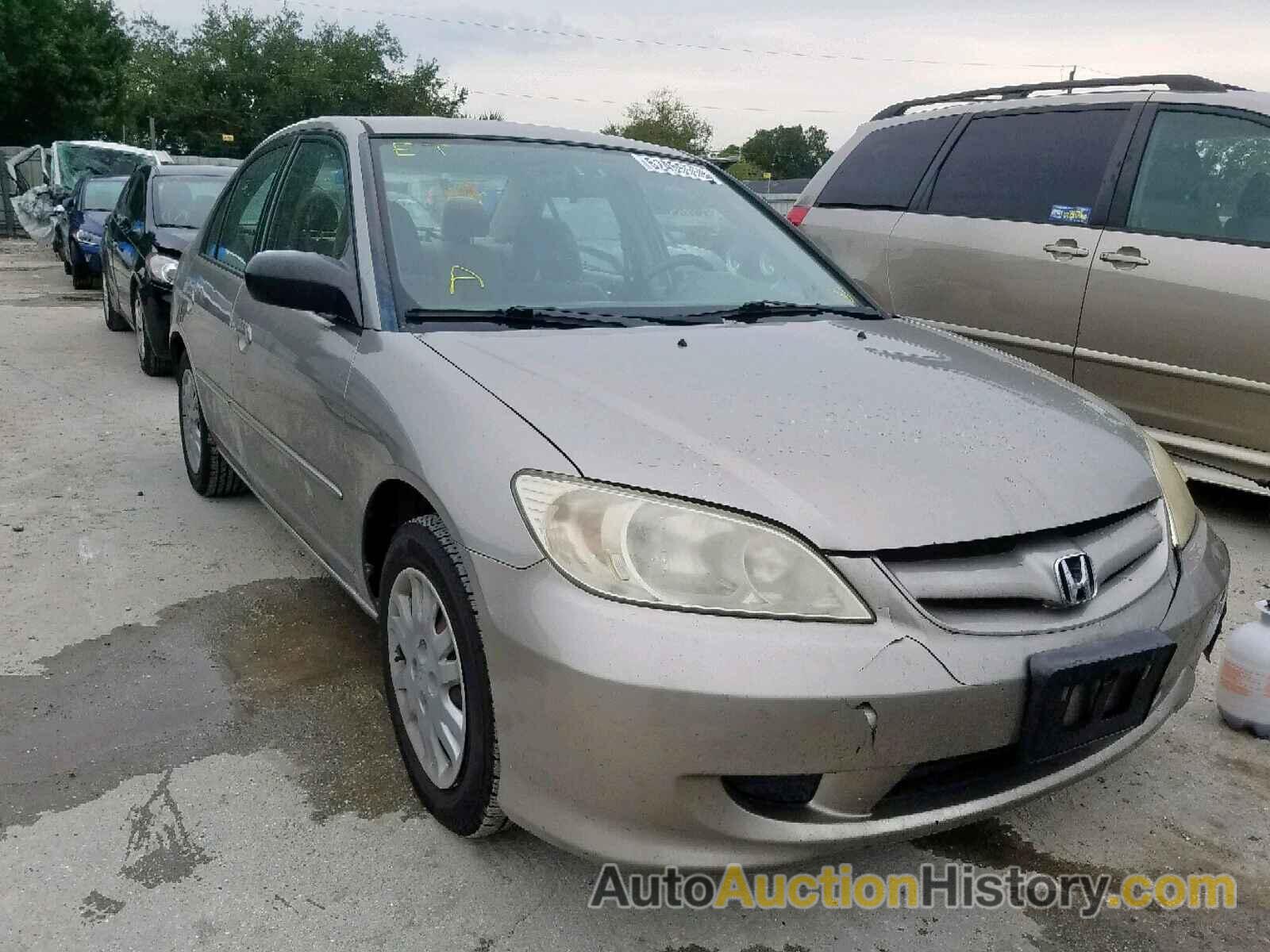 2004 HONDA CIVIC LX LX, 1HGES16684L013540