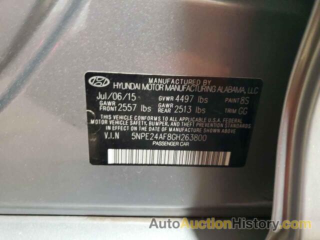 HYUNDAI SONATA SE, 5NPE24AF8GH263800