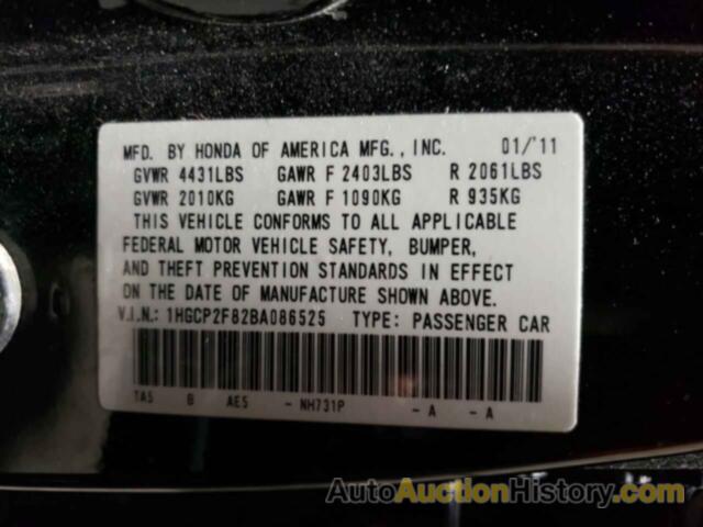 HONDA ACCORD EXL, 1HGCP2F82BA086525