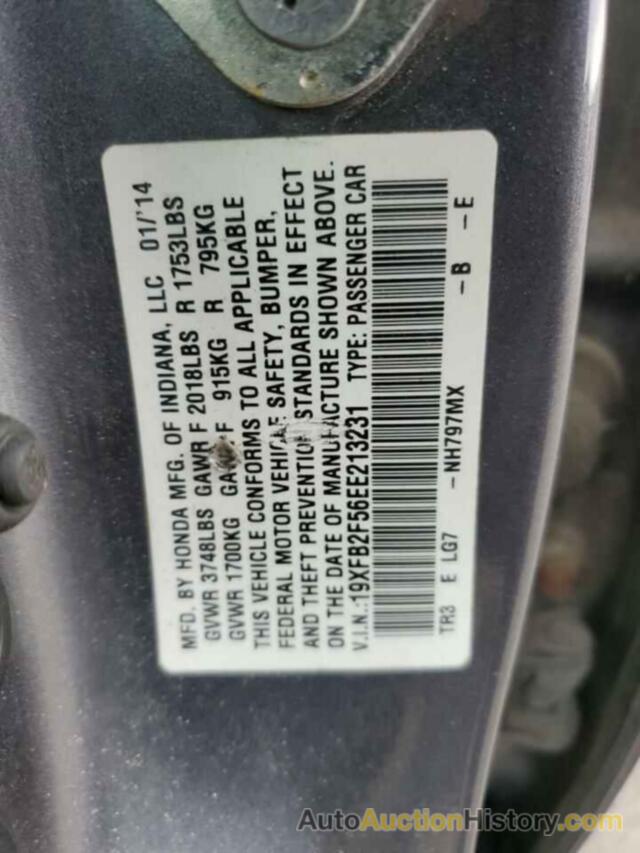 HONDA CIVIC LX, 19XFB2F56EE213231