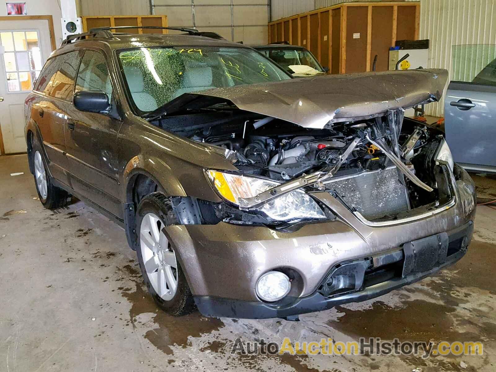 2008 SUBARU OUTBACK 2. 2.5I, 4S4BP61C487355042