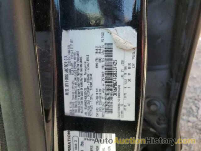 FORD FUSION S, 3FA6P0G74GR337425