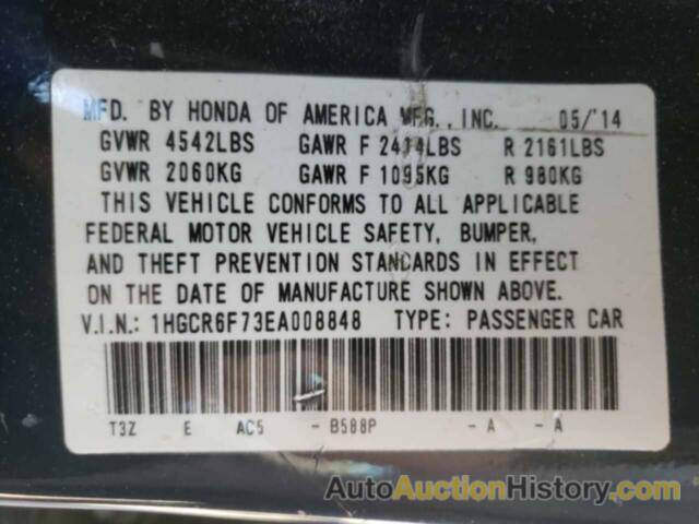 HONDA ACCORD TOURING HYBRID, 1HGCR6F73EA008848