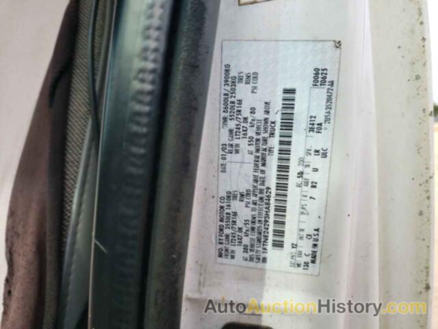 FORD ALL Models E250 VAN, 1FTNE24293HA84629