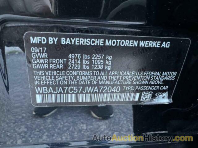 BMW 5 SERIES XI, WBAJA7C57JWA72040