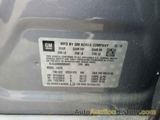 BUICK ENCORE PREFERRED, KL4CJASB0KB856401