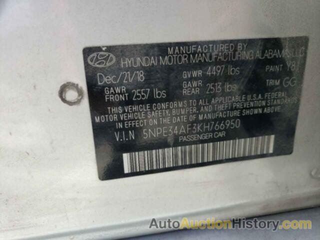 HYUNDAI SONATA LIMITED, 5NPE34AF3KH766950