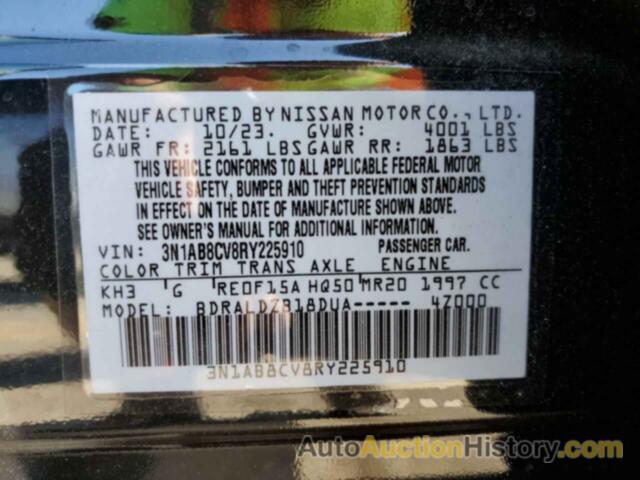 NISSAN SENTRA SV, 3N1AB8CV8RY225910