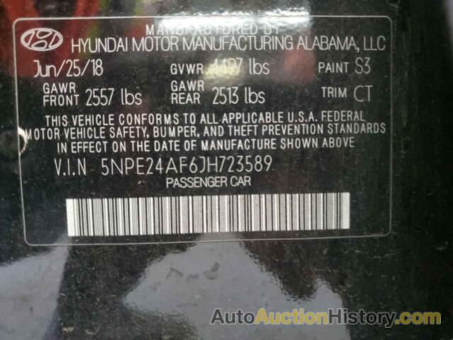 HYUNDAI SONATA SE, 5NPE24AF6JH723589