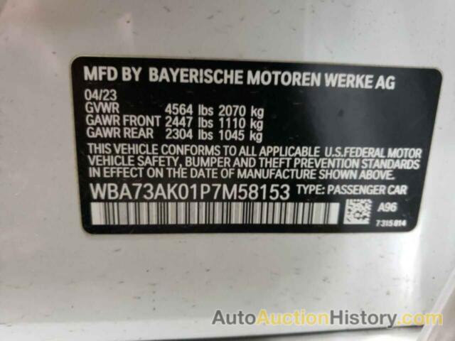 BMW 2 SERIES, WBA73AK01P7M58153