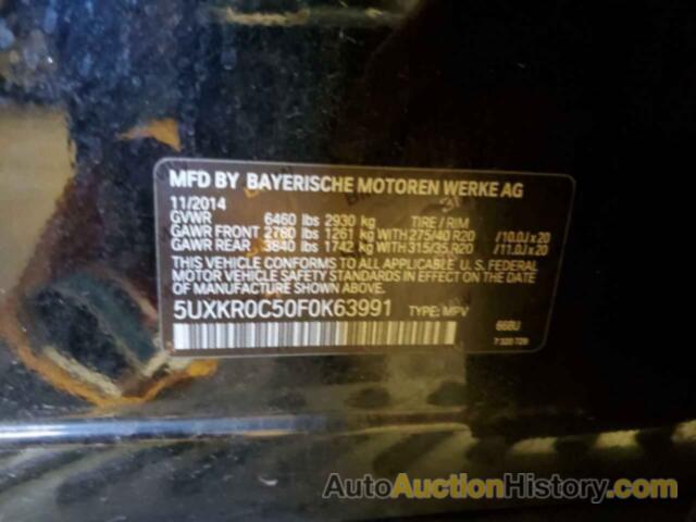 BMW X5 XDRIVE35I, 5UXKR0C50F0K63991