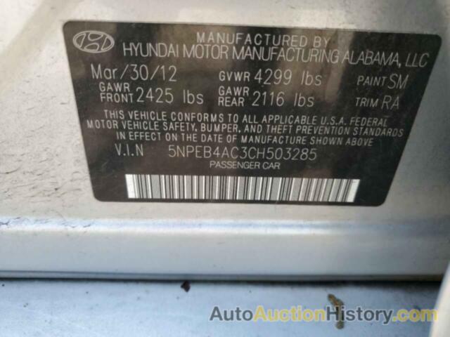 HYUNDAI SONATA GLS, 5NPEB4AC3CH503285