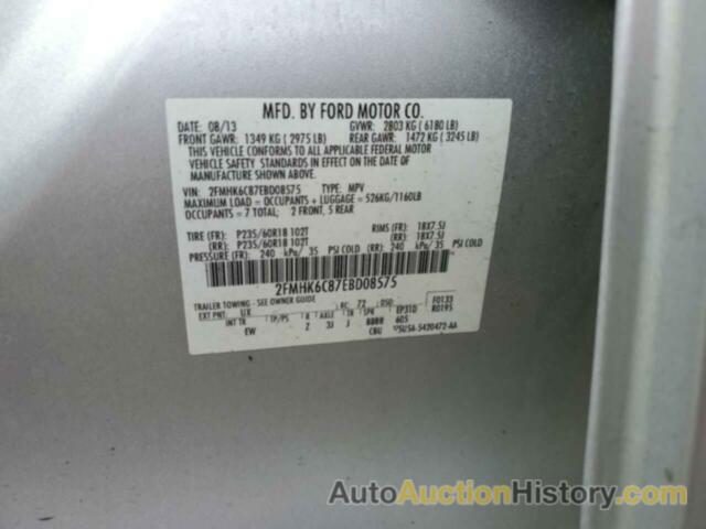 FORD FLEX SEL, 2FMHK6C87EBD08575