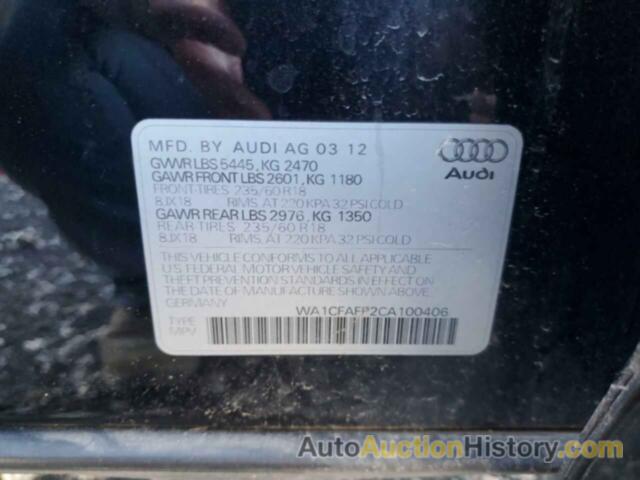 AUDI Q5 PREMIUM, WA1CFAFP2CA100406