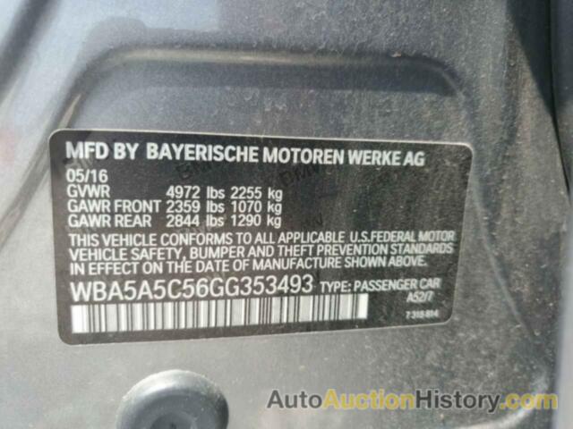 BMW 5 SERIES I, WBA5A5C56GG353493