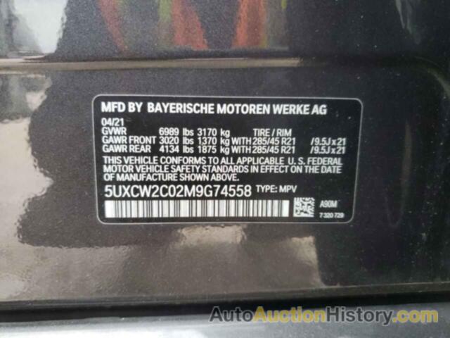 BMW X7 XDRIVE40I, 5UXCW2C02M9G74558