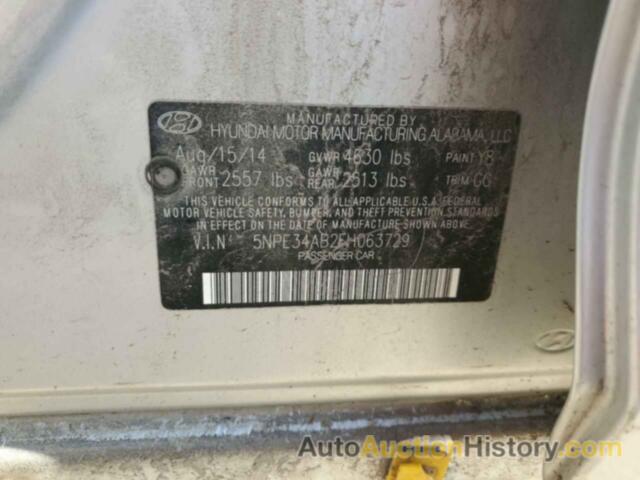 HYUNDAI SONATA SPORT, 5NPE34AB2FH063729