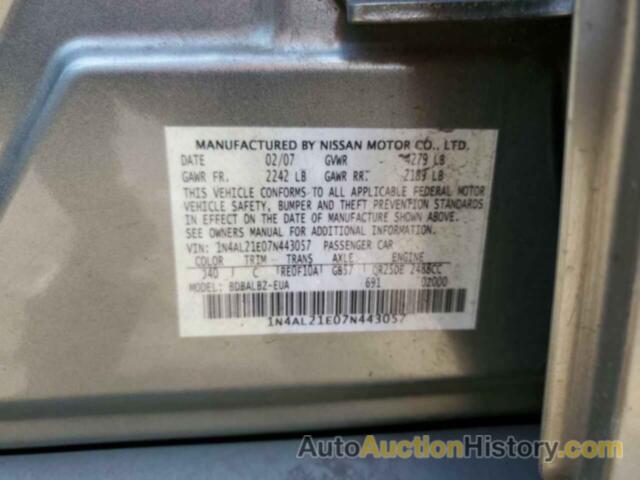 NISSAN ALTIMA 2.5, 1N4AL21E07N443057