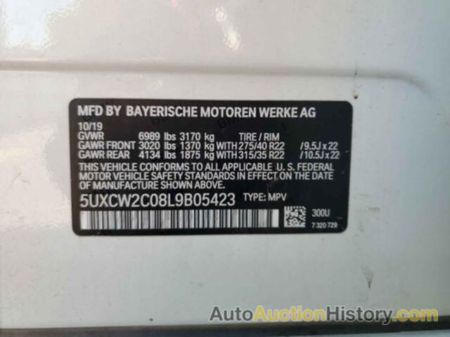 BMW X7 XDRIVE40I, 5UXCW2C08L9B05423