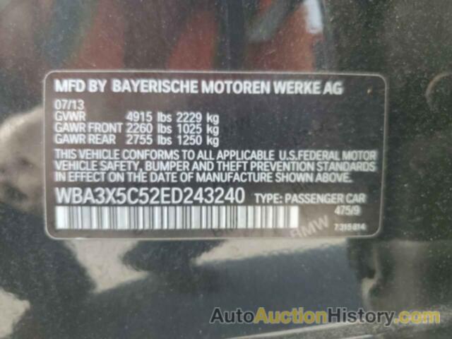 BMW 3 SERIES XIGT, WBA3X5C52ED243240