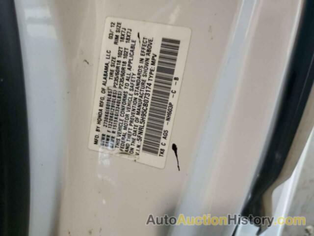 HONDA ODYSSEY TOURING, 5FNRL5H95CB073174