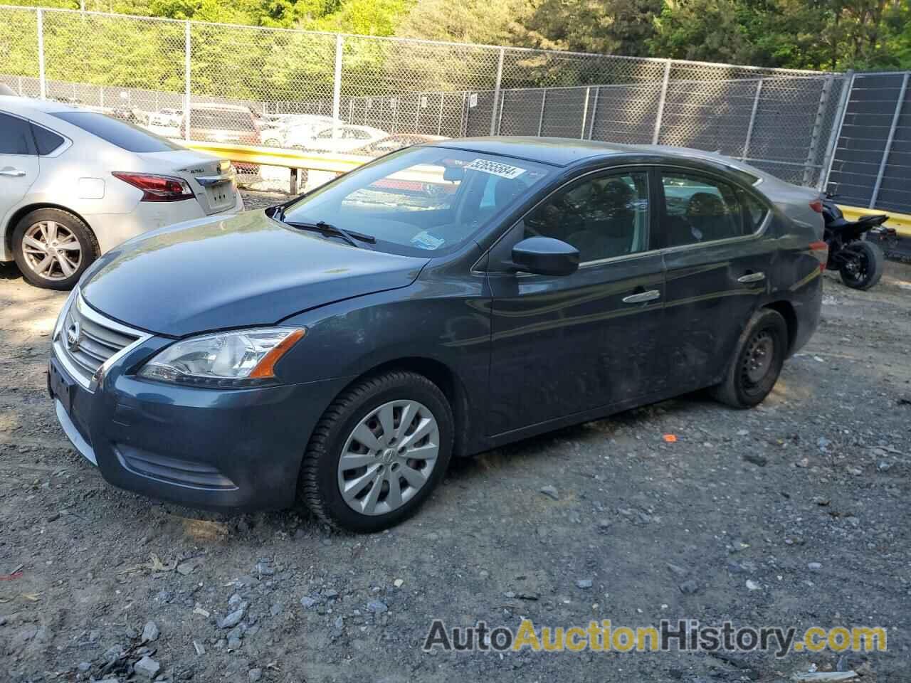 NISSAN SENTRA S, 3N1AB7AP4DL638590