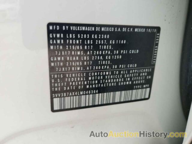 VOLKSWAGEN TIGUAN SE, 3VV3B7AX4LM046364