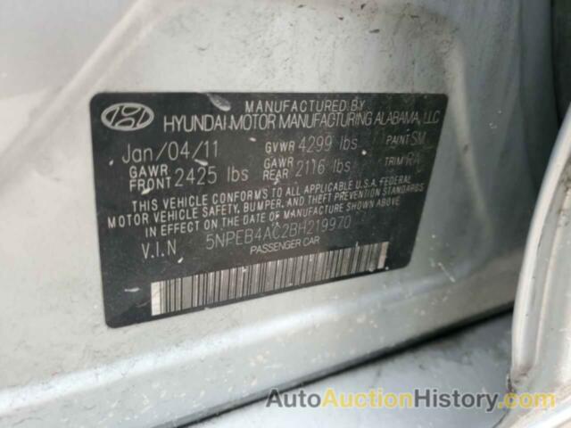 HYUNDAI SONATA GLS, 5NPEB4AC2BH219970