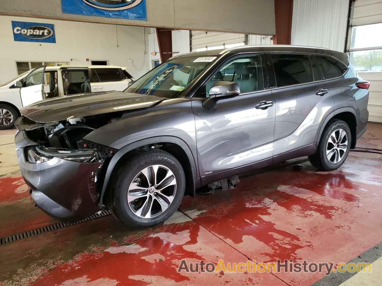 2022 TOYOTA HIGHLANDER HYBRID XLE, 5TDHBRCHXNS557697