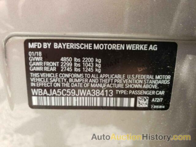BMW 5 SERIES I, WBAJA5C59JWA38413