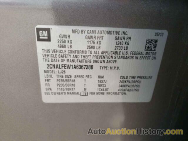 CHEVROLET EQUINOX LTZ, 2CNALFEW1A6367280