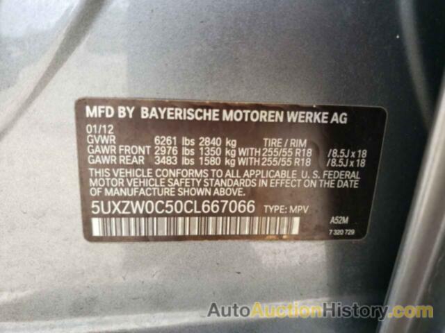BMW X5 XDRIVE35D, 5UXZW0C50CL667066