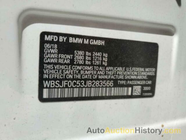 BMW M5, WBSJF0C53JB283566