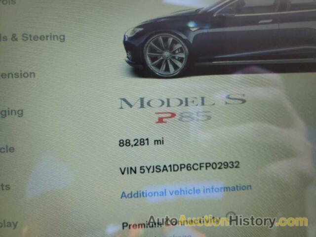 TESLA MODEL S, 5YJSA1DP6CFP02932