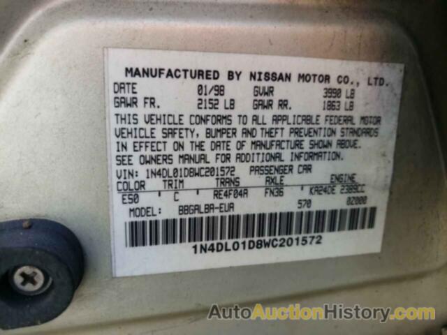 NISSAN ALTIMA XE, 1N4DL01D8WC201572