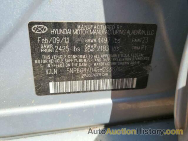 HYUNDAI SONATA SE, 5NPEC4AB4BH243871