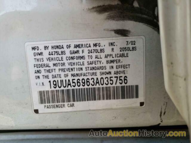 ACURA TL TYPE-S, 19UUA56963A035756