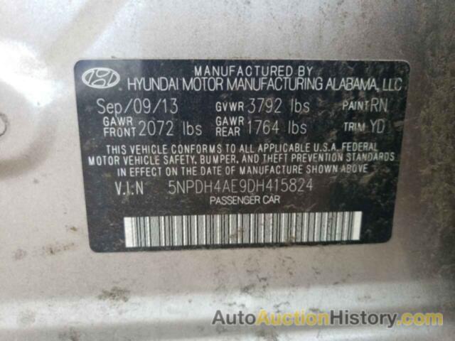 HYUNDAI ELANTRA GLS, 5NPDH4AE9DH415824