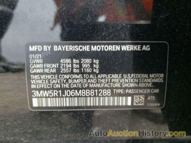 BMW 3 SERIES, 3MW5R1J06M8B81288