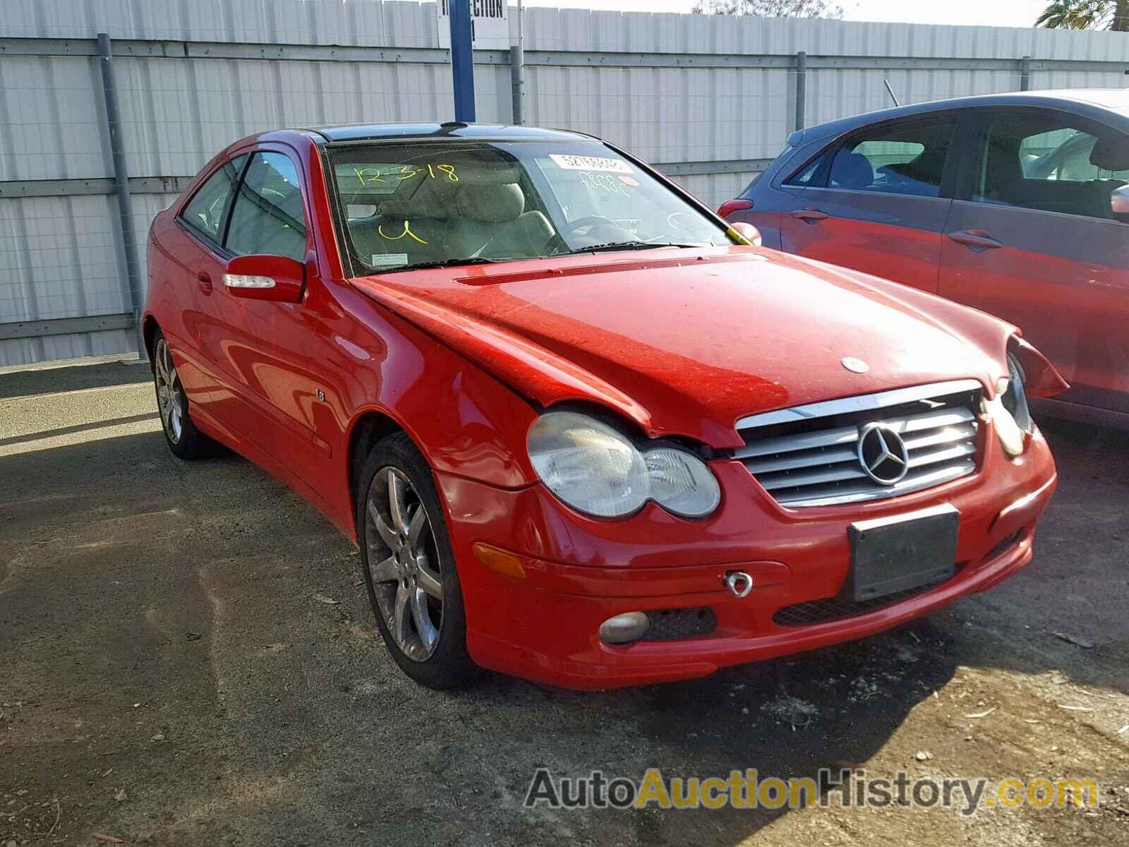 2003 MERCEDES-BENZ C 230K SPORT COUPE, WDBRN40J33A517010