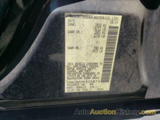 NISSAN ALTIMA 2.5, 1N4AL3AP2FN325873