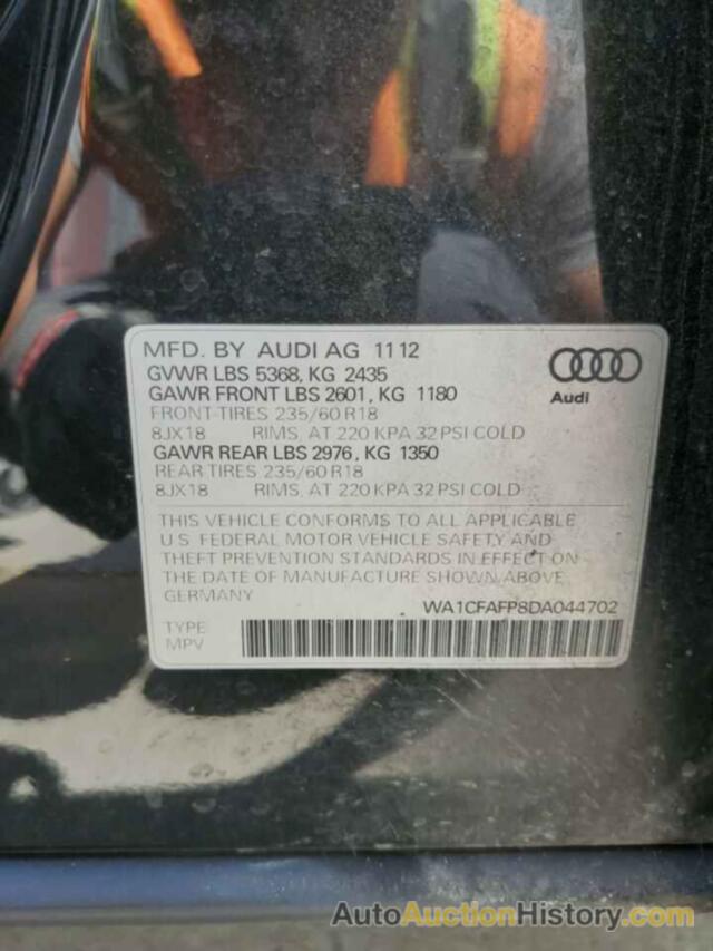 AUDI Q5 PREMIUM, WA1CFAFP8DA044702