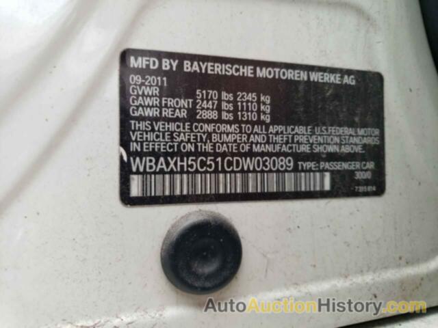 BMW 5 SERIES XI, WBAXH5C51CDW03089