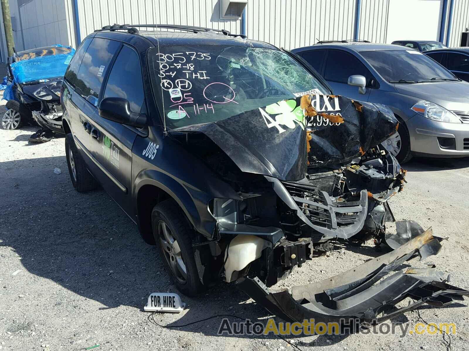 2005 DODGE CARAVAN SXT, 1D4GP45R05B429338